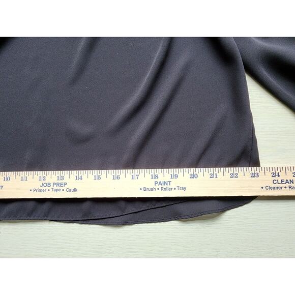 TOP/BLOUSE-INC INT'L CONCEPTS-Black-Sheer-Back Zipper-Open Flowing Sleeves-SZ 16 - Picture 14 of 16